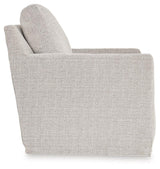 Nenana Next-Gen Nuvella Stone Swivel Glider Accent Chair by Ashley at Eve Furniture
