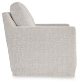 Nenana Next-Gen Nuvella Stone Swivel Glider Accent Chair by Ashley at Eve Furniture