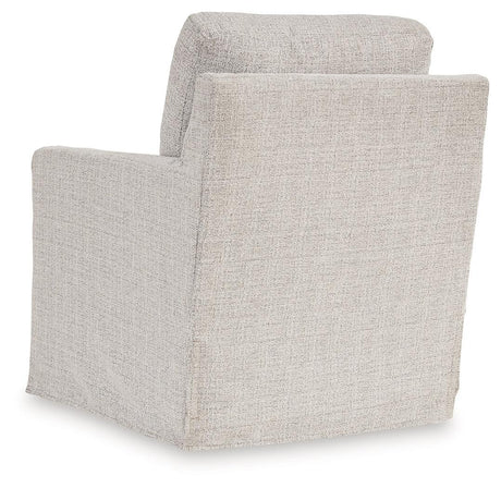 Nenana Next-Gen Nuvella Stone Swivel Glider Accent Chair by Ashley at Eve Furniture