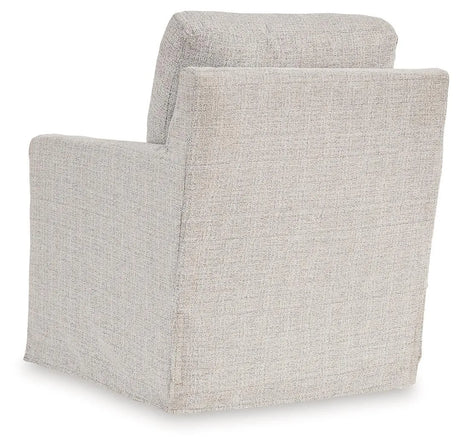 Nenana Next-Gen Nuvella Stone Swivel Glider Accent Chair by Ashley at Eve Furniture