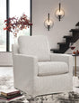 Nenana Next-Gen Nuvella Stone Swivel Glider Accent Chair by Ashley at Eve Furniture