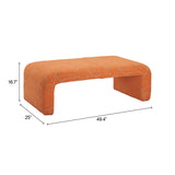 Nendo Orange Bench Abstract by Zuomod at Eve Furniture
