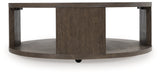 Neo Rich Brown Coffee Table by Ashley at Eve Furniture