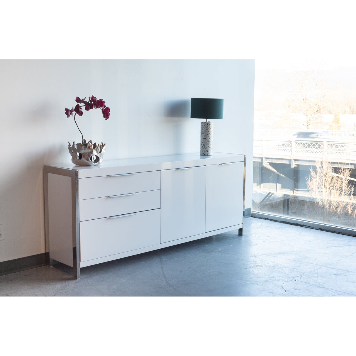 Neo White Sideboard by MOES at Eve Furniture
