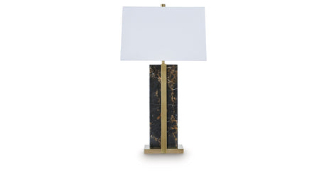 Neonish Black/Gold Finish Table Lamp by Ashley at Eve Furniture