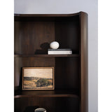Nera Brown Bookcase by Moe's Home at Eve Furniture