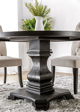 Nerissa Antique Black/Beige Round Table Only by Furniture of America at Eve Furniture