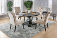 Nerissa Antique Black/Beige Round Table Only by Furniture of America at Eve Furniture
