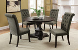 Nerissa Rustic/Antique Black/Beige 5-Piece Dining Table Set