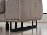 Nero 3-pieces (Sofa & Loveseat & Chair) Livingroom Set in Light Grey by Furnia at Eve Furniture
