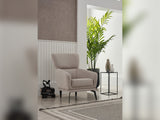 Nero 3-pieces (Sofa & Loveseat & Chair) Livingroom Set in Light Grey by Furnia at Eve Furniture