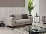 Nero Convertible Loveseat Light Grey by Furnia at Eve Furniture