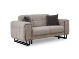 Nero Convertible Loveseat Light Grey by Furnia at Eve Furniture