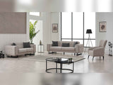 Nero Light Grey 3-pieces (Sofa & Loveseat & Chair) Living Room Set by Furnia at Eve Furniture