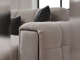 Nero Light Grey Convertible Loveseat by Furnia at Eve Furniture