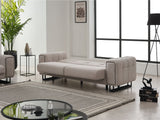 Nero Light Grey Convertible Sofa by Furnia at Eve Furniture