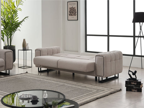 Nero Light Grey Convertible Sofa by Furnia at Eve Furniture