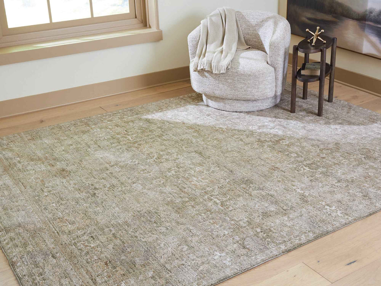 Neroham Gray/Brown/Cream Large Rug by Ashley at Eve Furniture