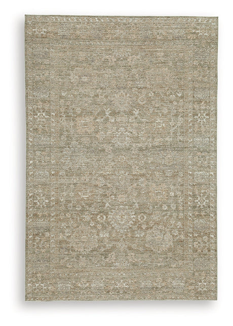 Neroham Gray/Brown/Cream Medium Rug by Ashley at Eve Furniture