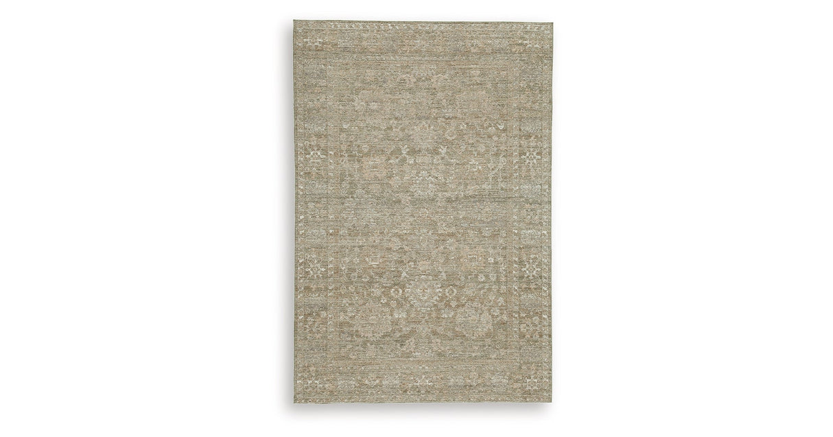 Neroham Gray/Brown/Cream Medium Rug by Ashley at Eve Furniture
