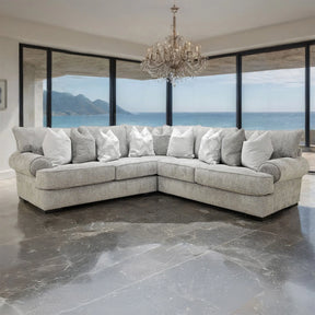 Nerone Gray Oversized Sectional by Furniture of America at Eve Furniture