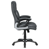 Nerris Gray/Black Adjustable Height Office Chair with Padded Arm by Coaster at Eve Furniture