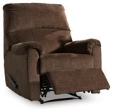 Nerviano Chocolate Recliner by ASHLEY FURNITURE at Eve Furniture