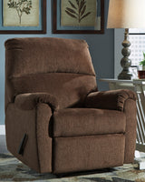 Nerviano Chocolate Recliner by ASHLEY FURNITURE at Eve Furniture