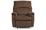 Nerviano Chocolate Recliner by ASHLEY FURNITURE at Eve Furniture