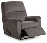 Nerviano Gray Recliner by Ashley at Eve Furniture