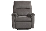 Nerviano Gray Recliner by Ashley at Eve Furniture
