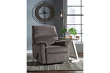 Nerviano Gray Recliner by Ashley at Eve Furniture
