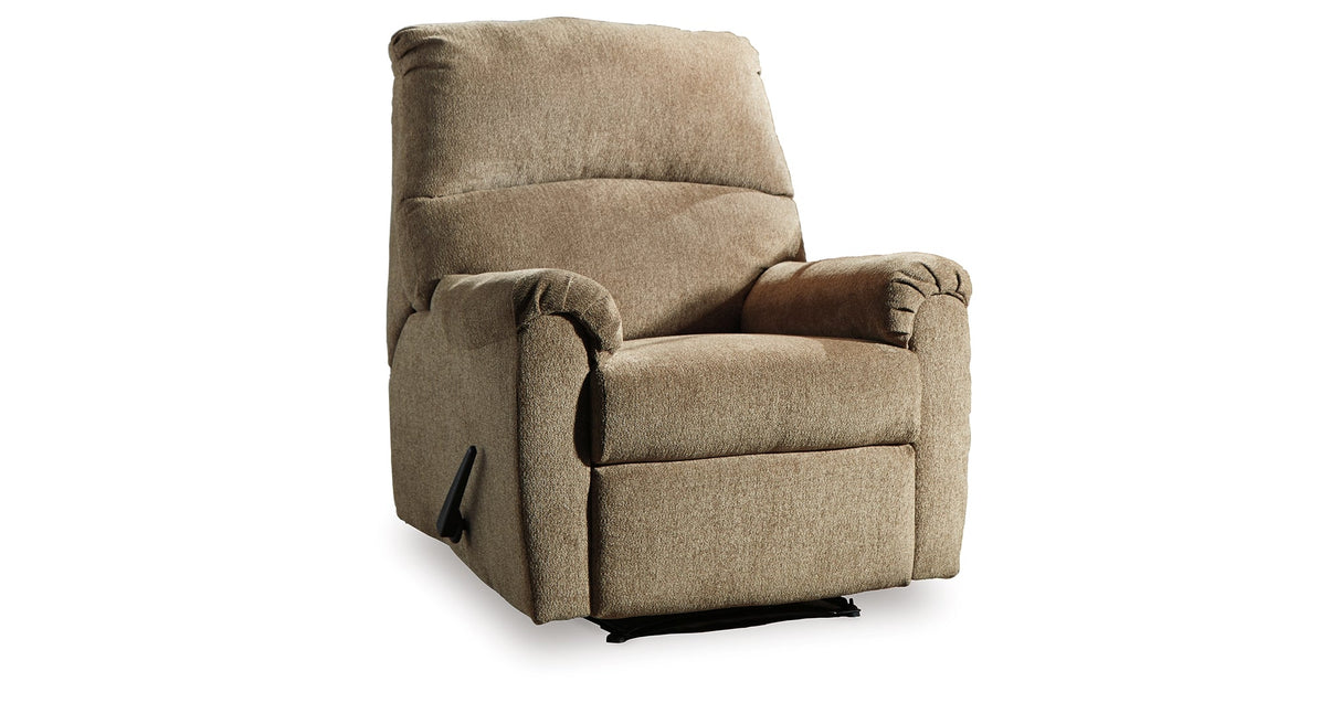Nerviano Mocha Recliner by Ashley at Eve Furniture
