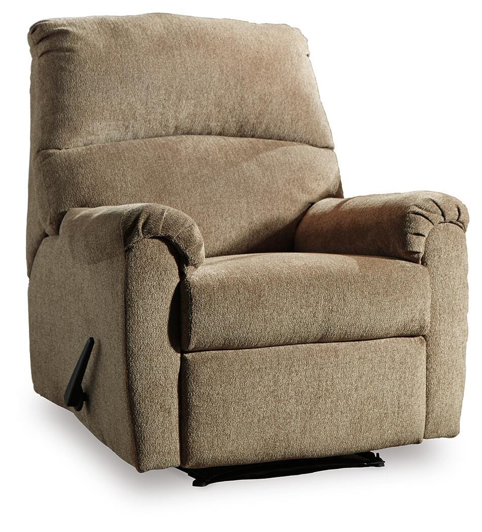 Nerviano Mocha Recliner by Ashley at Eve Furniture
