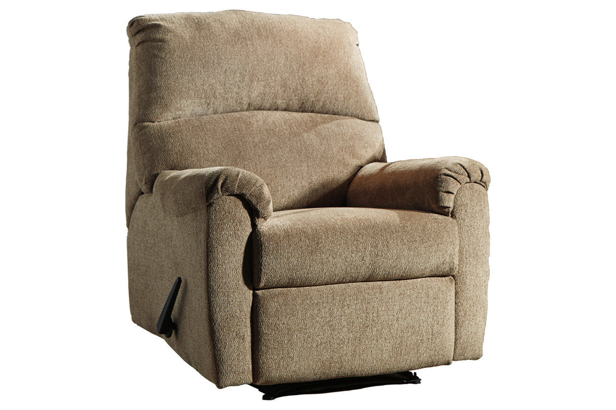 Nerviano Mocha Recliner by Ashley at Eve Furniture