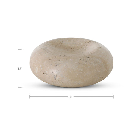 Neso Natural Travertine Catchall by MOES at Eve Furniture
