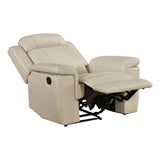 Nest Beige 3-Piece Reclining Living Room Set by Homelegance at Eve Furniture