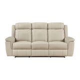 Nest Beige 3-Piece Reclining Living Room Set by Homelegance at Eve Furniture