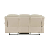 Nest Beige 3-Piece Reclining Living Room Set by Homelegance at Eve Furniture