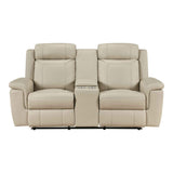 Nest Beige 3-Piece Reclining Living Room Set by Homelegance at Eve Furniture