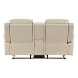 Nest Beige 3-Piece Reclining Living Room Set by Homelegance at Eve Furniture