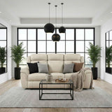 Nest Beige Double Reclining Sofa by Homelegance at Eve Furniture