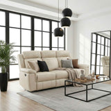 Nest Beige Double Reclining Sofa by Homelegance at Eve Furniture