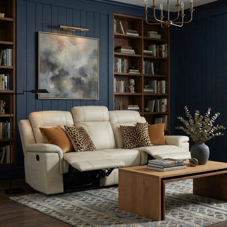 Nest Beige Double Reclining Sofa by Homelegance at Eve Furniture