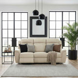 Nest Beige Double Reclining Sofa by Homelegance at Eve Furniture