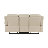 Nest Beige Double Reclining Sofa by Homelegance at Eve Furniture
