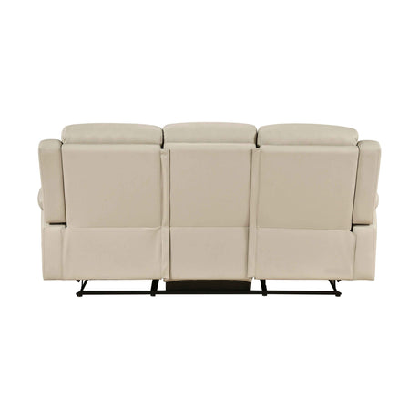 Nest Beige Double Reclining Sofa by Homelegance at Eve Furniture