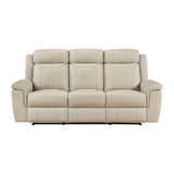 Nest Beige Double Reclining Sofa by Homelegance at Eve Furniture