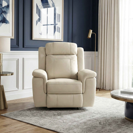 Nest Beige Reclining Chair by Homelegance at Eve Furniture
