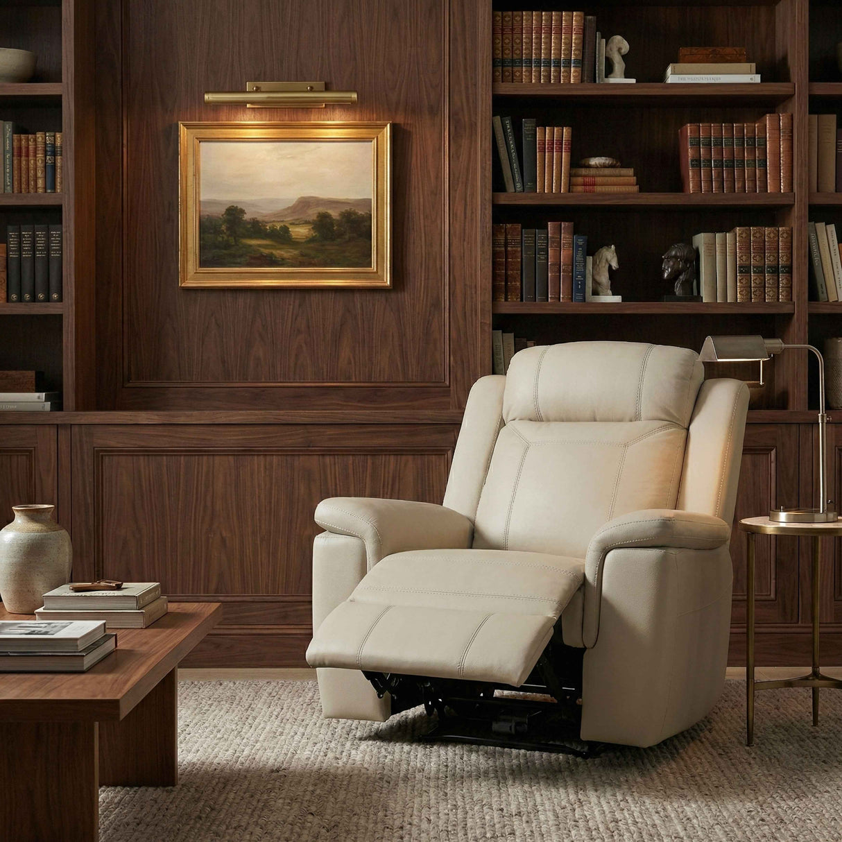 Nest Beige Reclining Chair by Homelegance at Eve Furniture